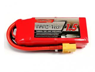 Li-pol baterie 1500mAh 3S 120C (240C) Bighobby-NANO Tech