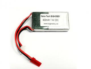 Li-pol baterie 400mAh 2S 20C (30C) Bighobby-NANO Tech