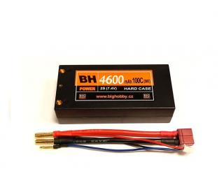 Li-pol baterie  4600 mAh 2S 100C (200C) HC (short HC), 1.6-1.7 mΩ BH Power
