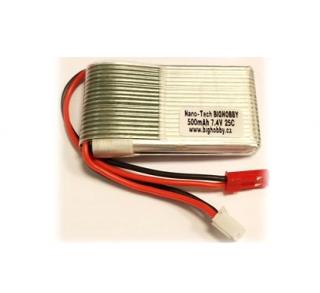 Li-pol baterie 500mAh 2S 20C (30C) -B- Bighobby-NANO Tech