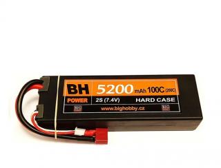 Li-pol baterie 5200 mAh 2S 100C (200C) HC (B), 1.4-1.5mΩ BH Power