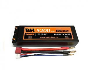 Li-pol baterie 5200 mAh 2S 50C (100C) HC (A) BH Power