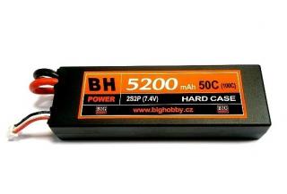 Li-pol baterie 5200 mAh 2S 50C (100C) HC (B) BH Power