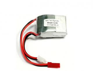 Li-pol baterie 600mAh 2S 20C (30C) Bighobby-NANO Tech