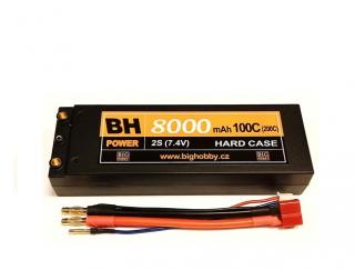 Li-pol baterie 8000 mAh 2S 100C (200C) HC (A), 1.7-1.8mΩ  BH Power