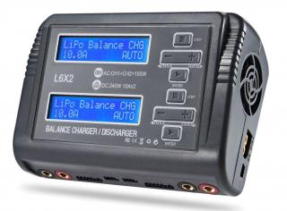 Nabíječ i vybíječ DUO L6X2 DC 240W, AC 150W -10Ax2 (balancer,  vestavěný zdroj)