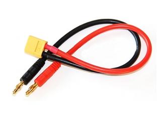 Nabíjecí kabel 20cm/ 14AWG - 4mm bullet/ XT60 samec