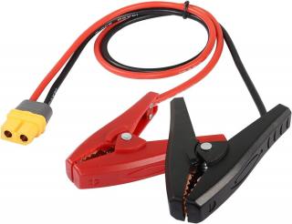 Nabíjecí kabel 50cm/ 14AWG - krokosvorky - XT60 samice