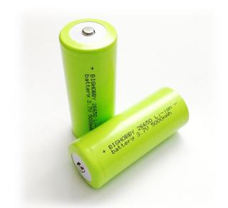 Nabíjecí Li-ion Baterie  26650 5000mAh 3C (garance kapacity)- Buttom Top