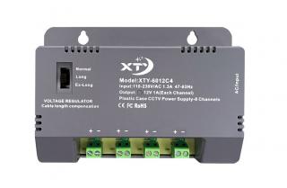 Napájecí zdroj  12V 5A (60W) 4CH model XTY-6012C4 (HIKVISION) pro kamery