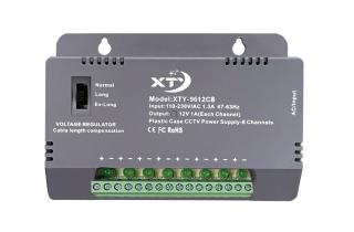 Napájecí zdroj  12V 8A (60W) 8CH model XTY-9612C8 (HIKVISION) pro kamery