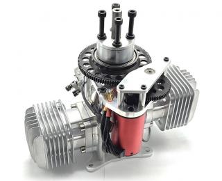 RCGF Stinger 70 Twin se startérem - spalovací motor dvouválcový