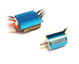 Střídavý elektromotor 2430 5800kv+25A pro RC auta Combo BH Power