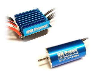 Střídavý elektromotor 2445 3600kv+35A pro RC auta Combo BH Power