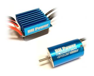Střídavý elektromotor 2845 3100kv+35A pro RC auta Combo BH Power