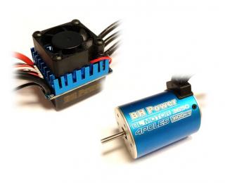 Střídavý elektromotor 3650 3100kv+60A (1/10) pro RC auta Combo BH Power