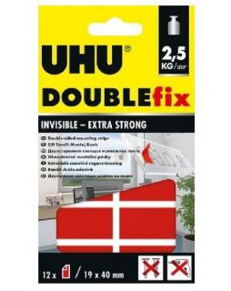UHU DOUBLEfix Invisible 19 mm x 40 mm (12ks) 2,5kg