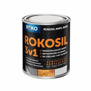 Barva samozákladující Rokosil akryl 0.6l, více barev - BÍLÝ LESK