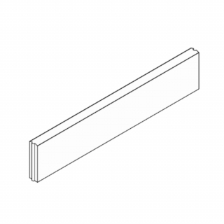 DITON | Obrubník záhonový 100 x 20x 5 cm přírodní