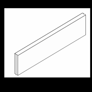 DITON | Obrubník záhonový 100 x 25 x 5 cm přírodní