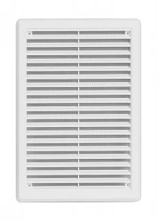 Haco | Větrací mřížka se síťovinou - krytka 200x300 bílá
