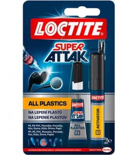Henkel | LOCTITE Ultra Plastik Sekundové lepidlo 2g s aktivátorem 4ml