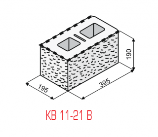 KB - BLOK | KB Blok tvarovka  KB 11-21 B, Přírodní
