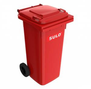 Popelnice plastová 120 l SULO - červená
