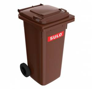 Popelnice plastová 120 l SULO - hnědá