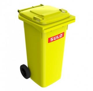 Popelnice plastová 120 l SULO - žlutá