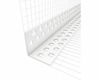 Rohový profil PVC+perlinka VERTEX 10cm x 10cm (délka 2,5m)