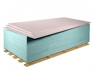 Sádrokartonová deska KNAUF RED + GREEN GKB | 12,5 x 1250 x 2000 mm