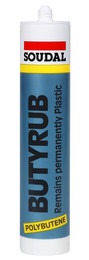 Soudal butyrub bílý 600ml