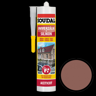 Soudal univerzální silikon hnědý 280ml
