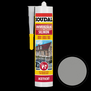 Soudal univerzální silikon šedý 280ml