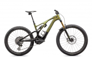 Celoodpružené horské elektrokolo Specialized S-Works Turbo Levo Barva kola: GLOSS GOLD PEARL OVER CARBON / CARBON / GOLD PEARL OVER CARBON, Modelový…