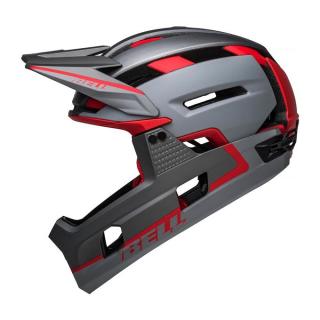 Cyklistická helma BELL Super Air R Spherical Mat Grey/Red Velikost: M