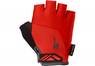 Cyklistické rukavice Specialized Bg Dual Gel Wmn Red/Black Velikost: S