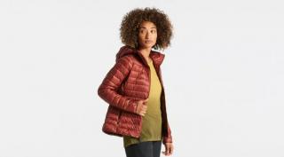 Dámská cyklistická bunda Specialized PACKABLE DOWN JACKET WMN  Rusted Red Velikost: M