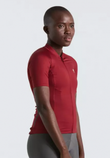 Dámský cyklistický dres Specialized SL Solid Jersey SS wmn  Maroon Velikost: L