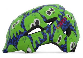 Dětská cyklistická helma GIRO Scamp II Mat Midnight/Green Inked Velikost: S