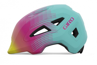 Dětská cyklistická helma GIRO Scamp II Mat Teal/Pink Towers Velikost: XS