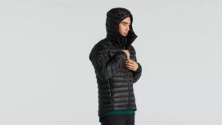 Pánská cyklistická bunda Specialized PACKABLE DOWN JACKET MEN  Black Velikost: XL