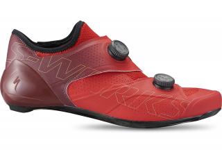 Silniční cyklistické tretry Specialized S-Works Ares Road  Flo Red/Maroon Velikost boty: 45