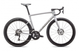 Silniční kolo Specialized Tarmac SL8 - S-Works Shimano Dura-Ace Di2  Gloss Dove Grey / Silver Dust Blurred Impasto / Black Pearl Barva kola: Gloss…