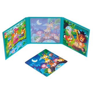Bino Magnetické puzzle 3v1 zvířátka