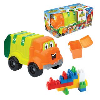 Bino Popelářské auto s 30 kostkami