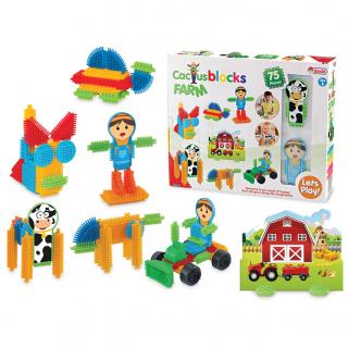 Bino Stavebnice "Kaktus" 75 ks - Farma