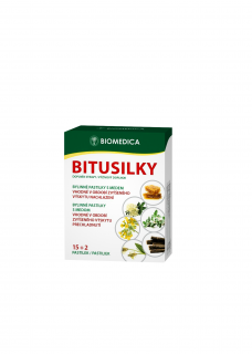 BITUSILKY bylinné pastilky s medem 15+2 ks