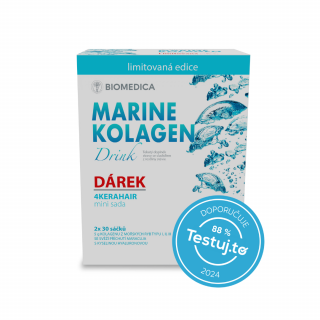 Limitovaná edice MARINE KOLAGEN Drink 2x 30 sáčků + mini sada 4KERAHAIR